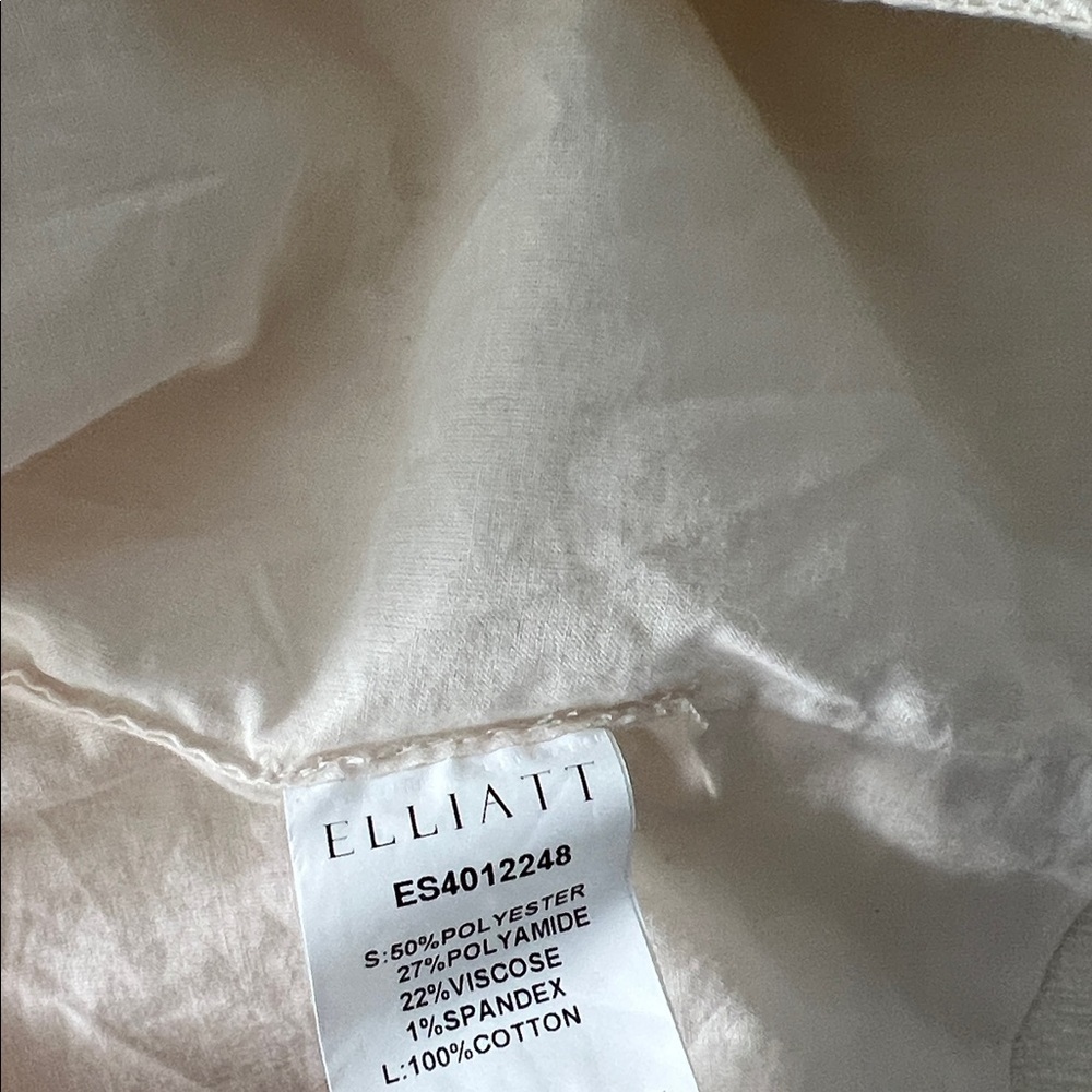 ELLIAT x Free People Keilani Halter Goddess Style Minimalist Dress Ivory M - Picture 11 of 11